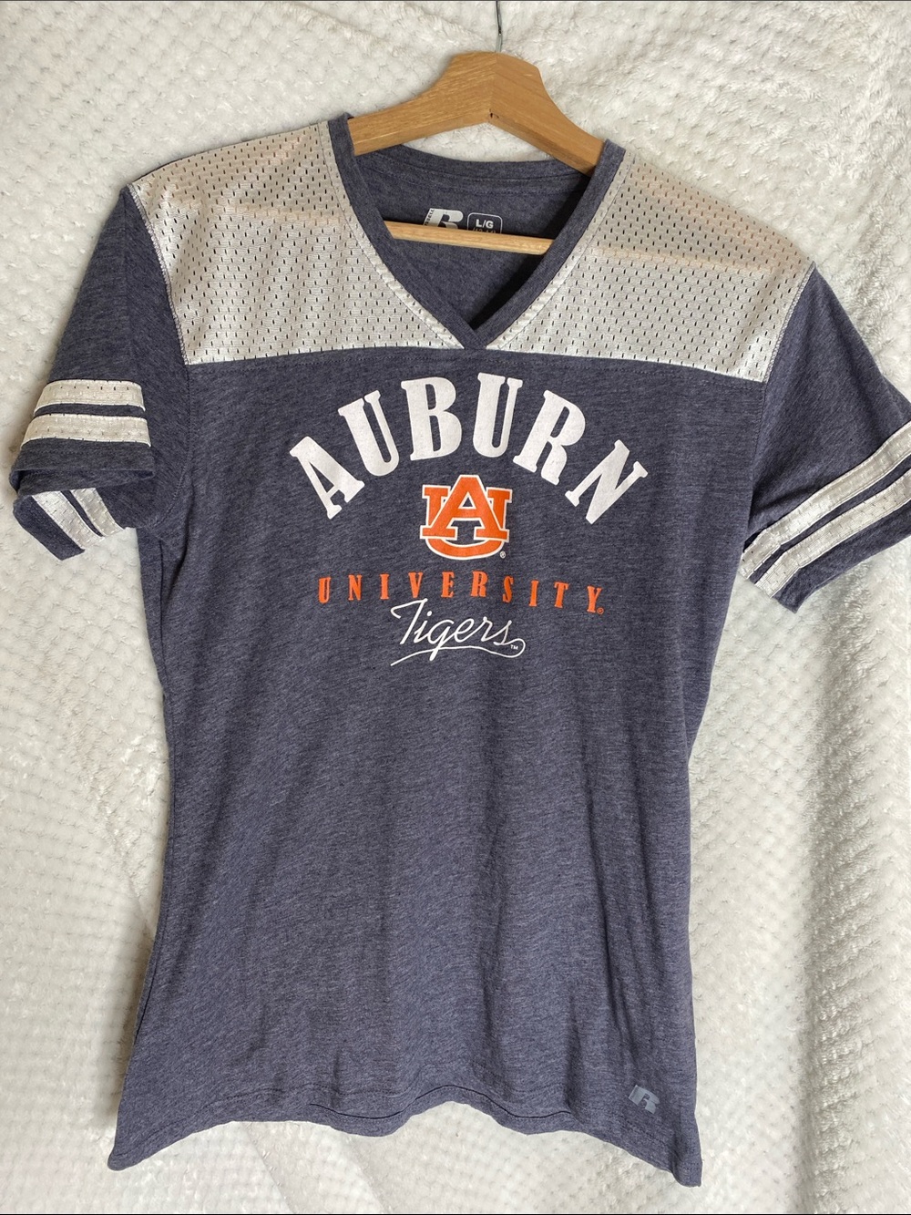 Russell Athletic Auburn University Tigers V-Neck Tee Shirt